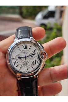 Cartier Siyah Deri Erkek Saat